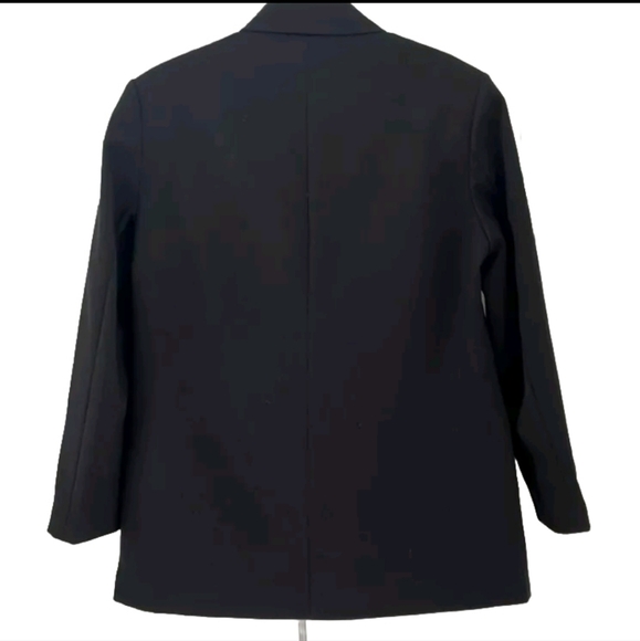 ZARA BLACK DOUBLE-BREASTED OVERSIZED BLAZER size XS - Picture 9 of 9
